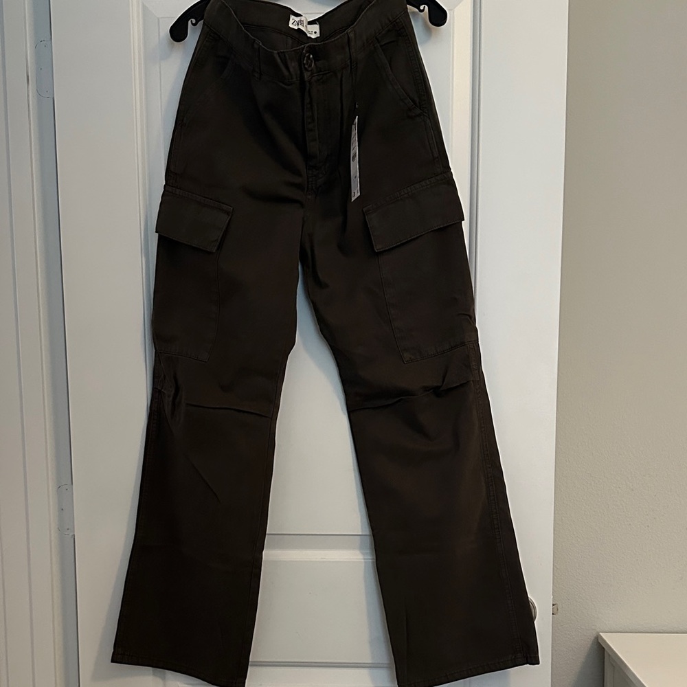 Zara Olive Cargo Pants